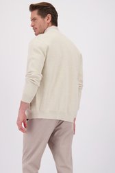Le dos de Cardigan beige à fermeture éclair de Dansaert Blue pour Hommes