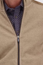 Détail de Cardigan beige avec fermeture zippée de Dansaert Blue pour Hommes