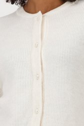 Détail de Cardigan beige clair avec boutons de perles de JDY pour Femmes