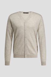 Photo produit 2 de Cardigan beige finement tricoté de Dansaert Black pour Hommes