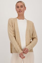 Le devant de Cardigan beige sans boutons de Liberty Island pour Femmes