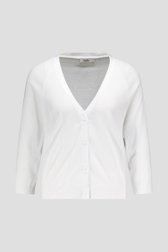 Cardigan blanc à col en V de Libelle pour Femmes