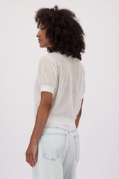 Cardigan blanc en maille fine de Louise pour Femmes