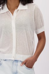 Cardigan blanc en maille fine de Louise pour Femmes