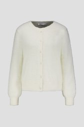Photo produit 1 de Cardigan blanc en tissu imitation fourrure de Liberty Island pour Femmes