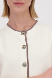 Photo supplémentaire 1 de Cardigan blanc sans manches de D'Auvry pour Femmes