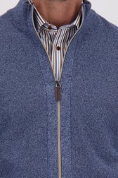 Détail de Cardigan bleu à fermeture éclair de Dansaert Blue pour Hommes