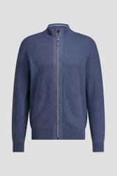 Photo produit 1 de Cardigan bleu à fermeture éclair de Dansaert Blue pour Hommes