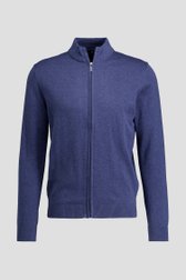 Photo produit 1 de Cardigan bleu avec fermeture zippée de Dansaert Blue pour Hommes