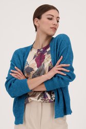 Cardigan bleu, avec laine de More & More pour Femmes