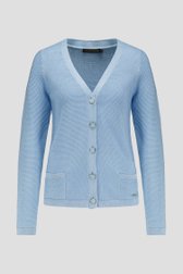 Cardigan bleu clair scintillant de Claude Arielle pour Femmes