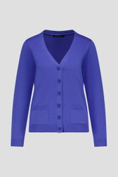 Cardigan bleu de Claude Arielle pour Femmes