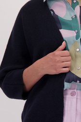 Détail de Cardigan bleu foncé avec laine de Libelle pour Femmes