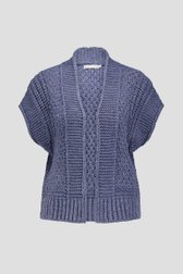 Photo produit 1 de Cardigan bleu sans manches de Geisha pour Femmes