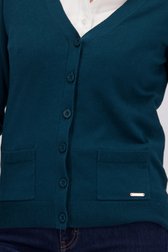 Détail de Cardigan bleu-vert de Claude Arielle pour Femmes