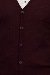Détail de Cardigan bordeaux en maille fine de Dansaert Black pour Hommes