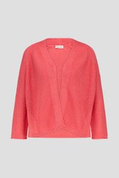 Cardigan couleur corail avec tricot ajouré de Barbara Lebek pour Femmes