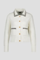 Cardigan court blanc de More & More pour Femmes