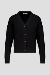 Cardigan court noir de Liberty Island pour Femmes