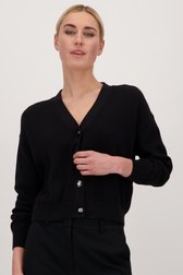 Cardigan court noir de Liberty Island pour Femmes