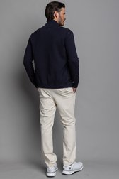 Le dos de Cardigan de golf bleu foncé avec fermeture zippée de Dansaert Golf Club pour Hommes