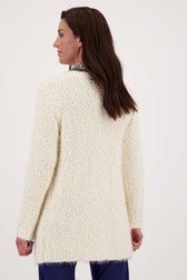 Cardigan doux écru de Claude Arielle pour Femmes
