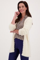 Cardigan doux écru de Claude Arielle pour Femmes