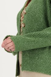 Cardigan doux vert foncé de Libelle pour Femmes