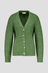 Cardigan doux vert foncé de Libelle pour Femmes