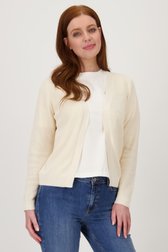 Cardigan écru côtelé sans boutons de Liberty Loving nature pour Femmes