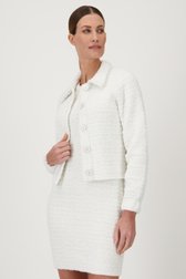 Cardigan écru en bouclette de D'Auvry pour Femmes