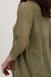 Cardigan en crochet kaki de JDY pour Femmes