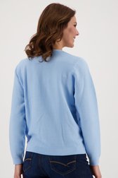 Cardigan en maille fine bleu clair de Signature pour Femmes