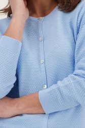 Cardigan en maille fine bleu clair de Signature pour Femmes