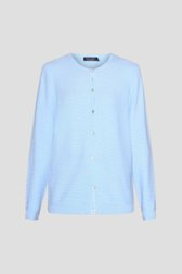 Cardigan en maille fine bleu clair de Signature pour Femmes