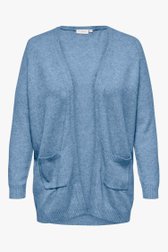 Cardigan en tricot bleu clair de Only Carmakoma pour Femmes