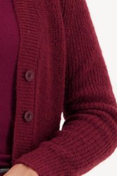 Cardigan en tricot bordeaux de Claude Arielle pour Femmes