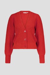 Cardigan en tricot - rouge de D'Auvry pour Femmes