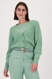 Cardigan en tricot - vert clair de D'Auvry pour Femmes