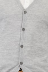 Cardigan fin tricoté gris clair de Dansaert Black pour Hommes