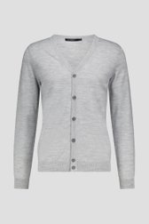 Cardigan fin tricoté gris clair de Dansaert Black pour Hommes