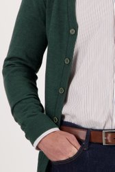 Cardigan fin vert foncé de Dansaert Black pour Hommes