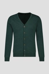 Cardigan fin vert foncé de Dansaert Black pour Hommes