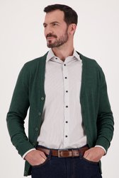 Cardigan fin vert foncé de Dansaert Black pour Hommes