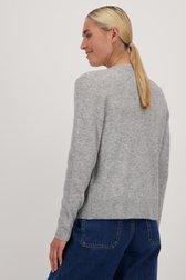 Le dos de Cardigan gris clair sans boutons de Liberty Island pour Femmes