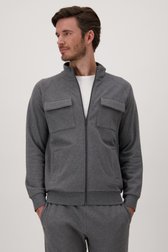 Cardigan gris de Liberty Island homewear pour Hommes
