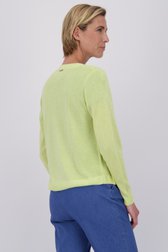 Cardigan jaune avec lurex de Claude Arielle pour Femmes