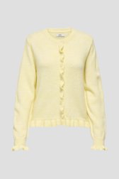 Photo produit 1 de Cardigan jaune pâle avec volants  de JDY pour Femmes