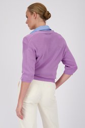 Cardigan lila à manches courtes de D'Auvry pour Femmes