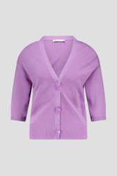 Cardigan lila à manches courtes de D'Auvry pour Femmes